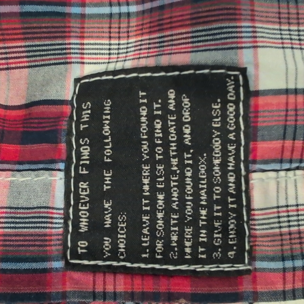 Scotch & Soda Men's Medium Western Long Sleeve Snap Button Down Plaid Shirt - Picture 9 of 16